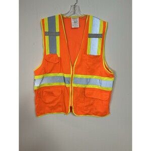 Tingley High Visibility Safety Vest ANSI Class 2 Orange Yellow Reflective S-M
